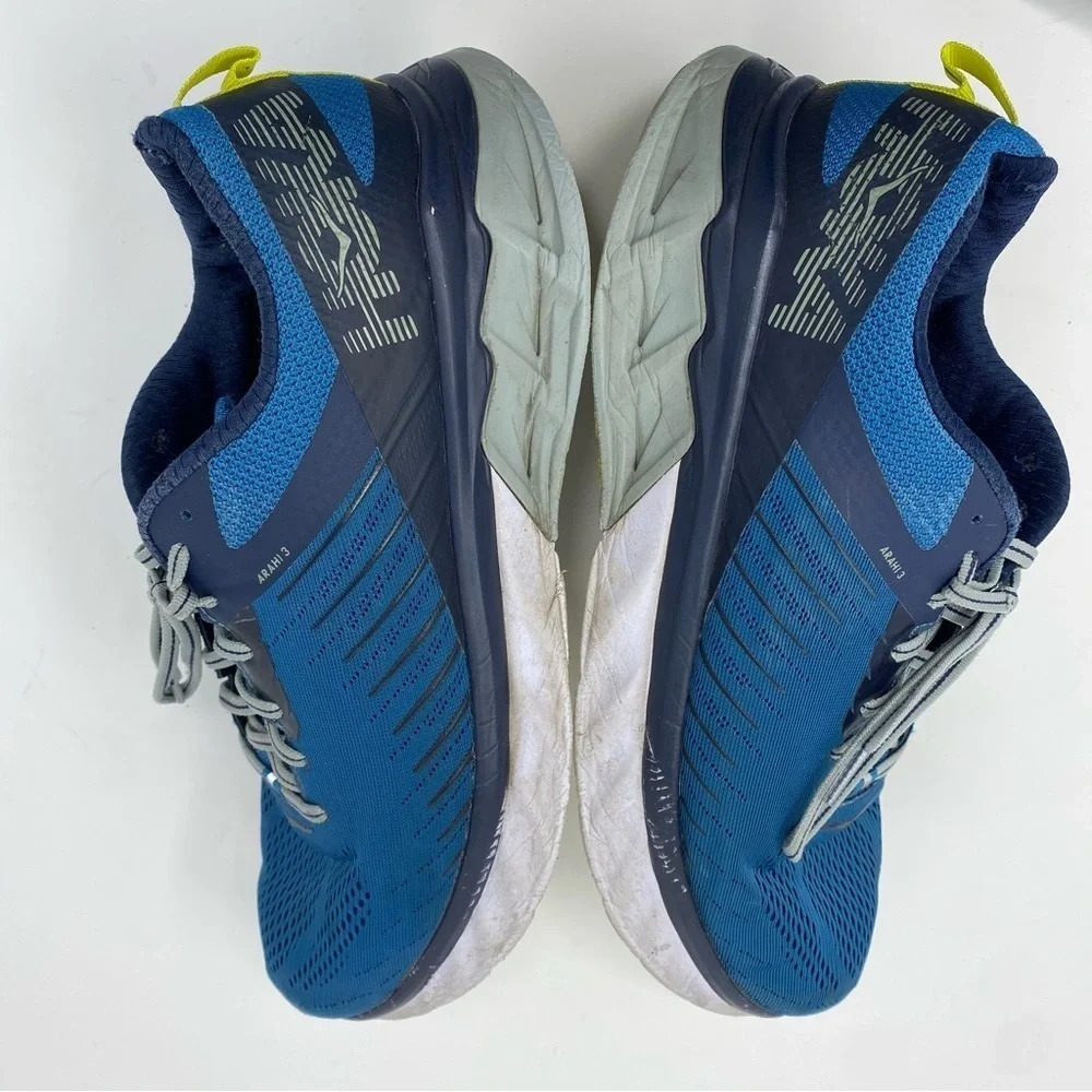 Hoka One One Arahi 3 Blue‎ Running  Lace Up Sneaker size 11.5 wide
